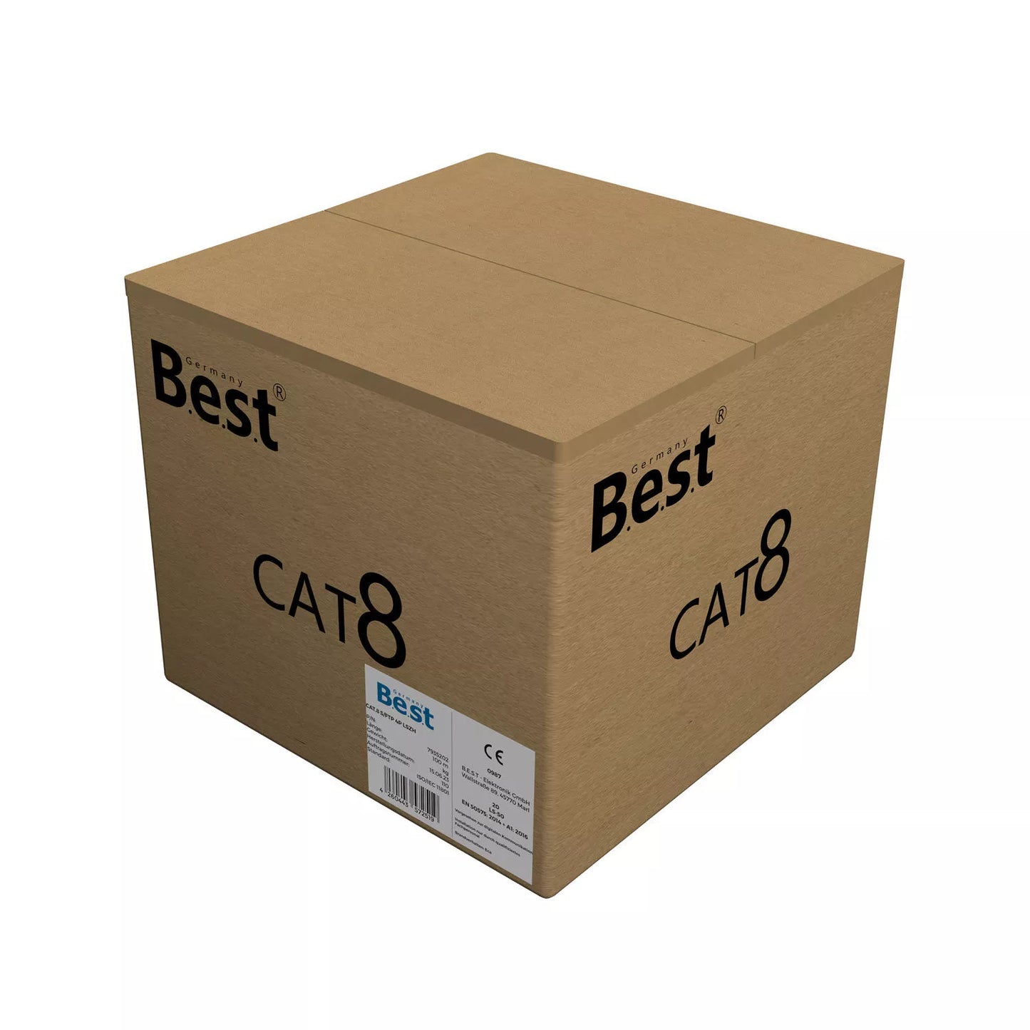 100m CAT 8 Netzwerkkabel Verlegekabel 40 Gbit/s CAT8 Verkabelung Netzwerk Datenkabel CAT8.1 LAN Germany B.e.s.t
