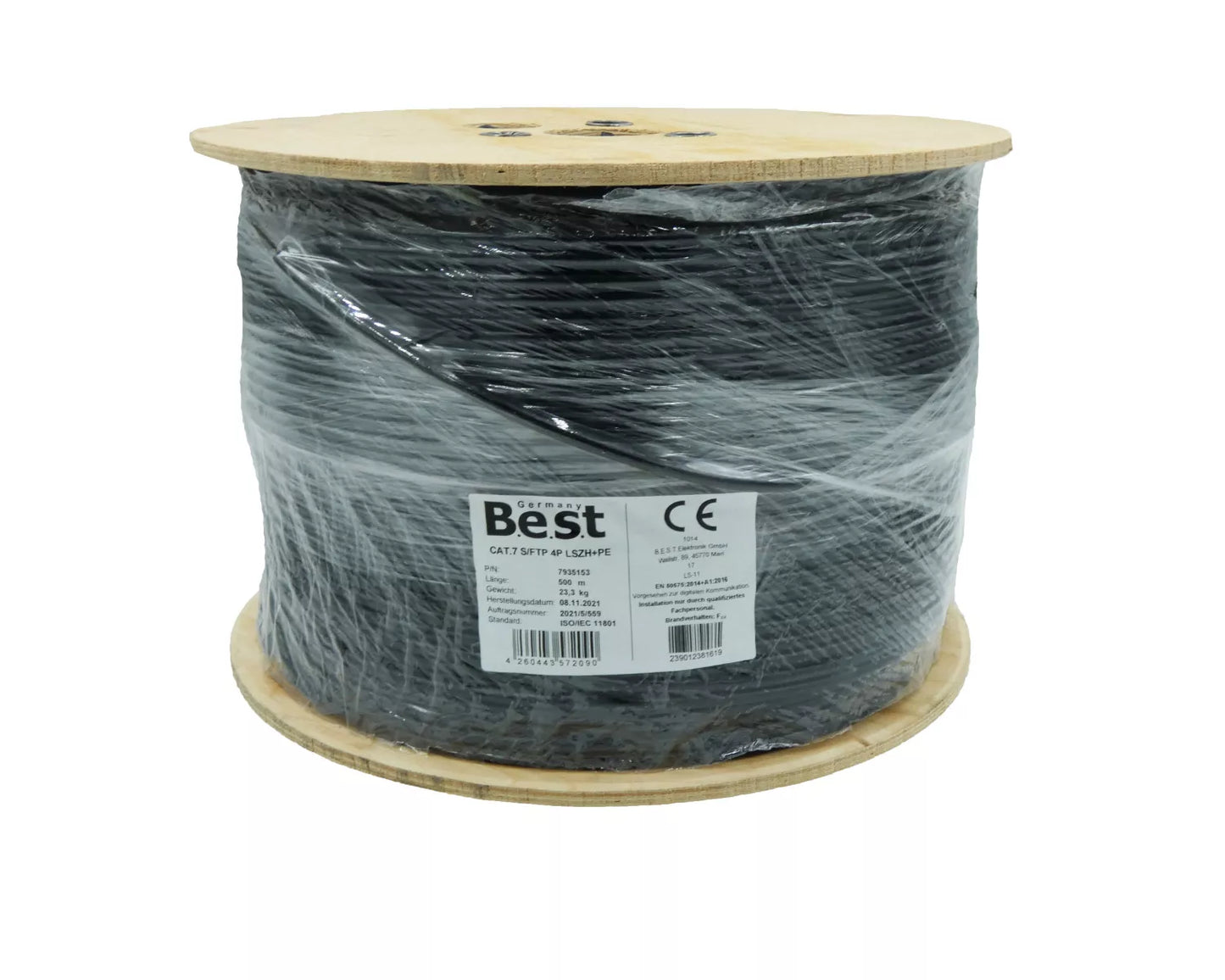 CAT 7 Netzwerkkabel, Verlegekabel Outdoor, Erdkabel LAN, CAT 7 Erdkabel 500m, Gigabit Netzwerkkabel außen, Datenkabel Outdoor UV-beständig,