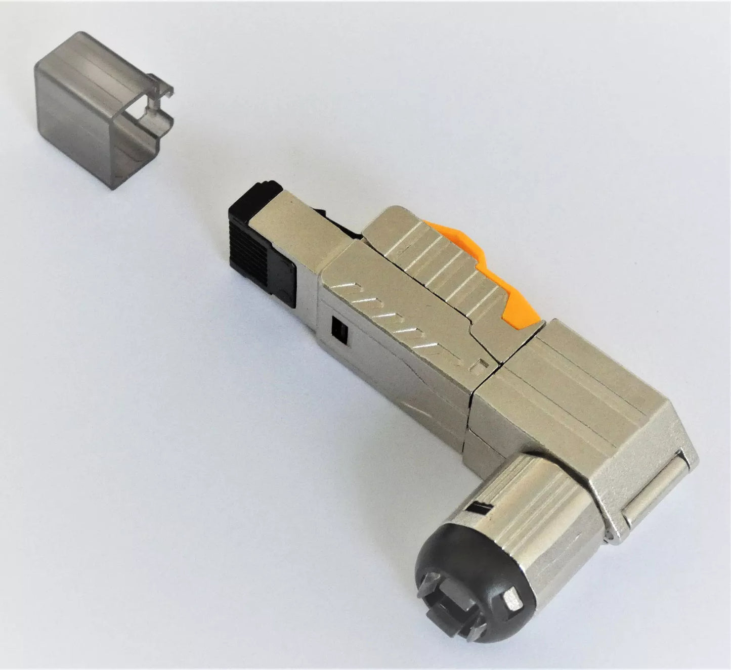 2x Netzwerk-winkelstecker-Stecker RJ45 CAT6A CAT7 ohne Werkzeug BEST-Germany