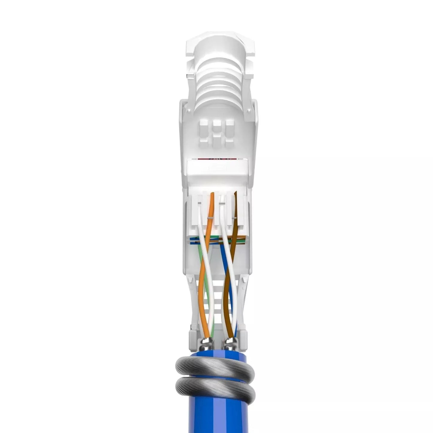 RJ45 CAT7 Stecker werkzeuglos Netzwerkverbinder LAN Kabel CAT5/6/7 4–20