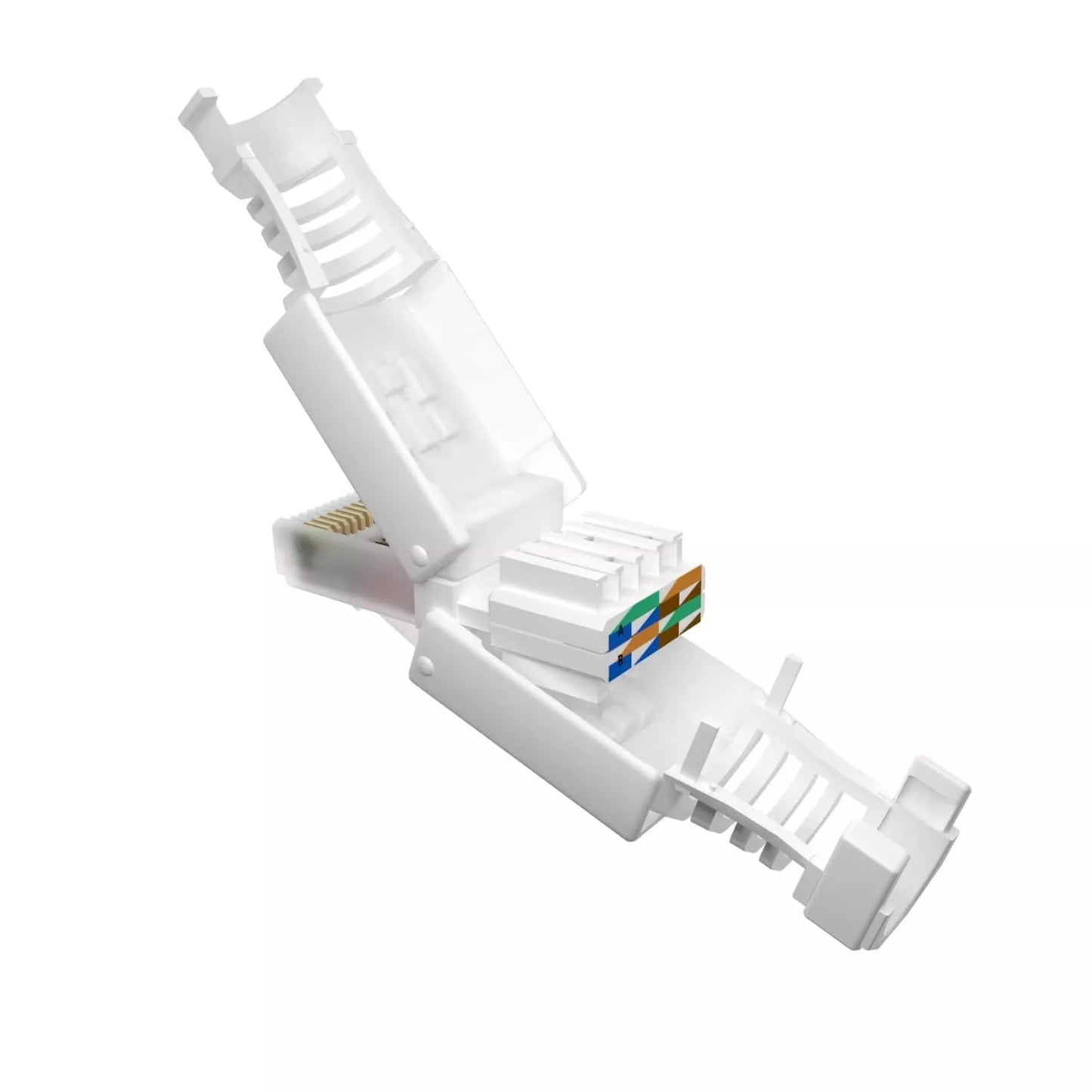 RJ45 CAT7 Stecker werkzeuglos Netzwerkverbinder LAN Kabel CAT5/6/7 4–20