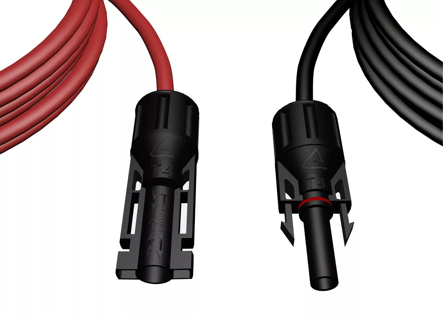 Solarkabel Verlängerungskabel 2x4mm² mit Solarsteckern – Rot & Schwarz