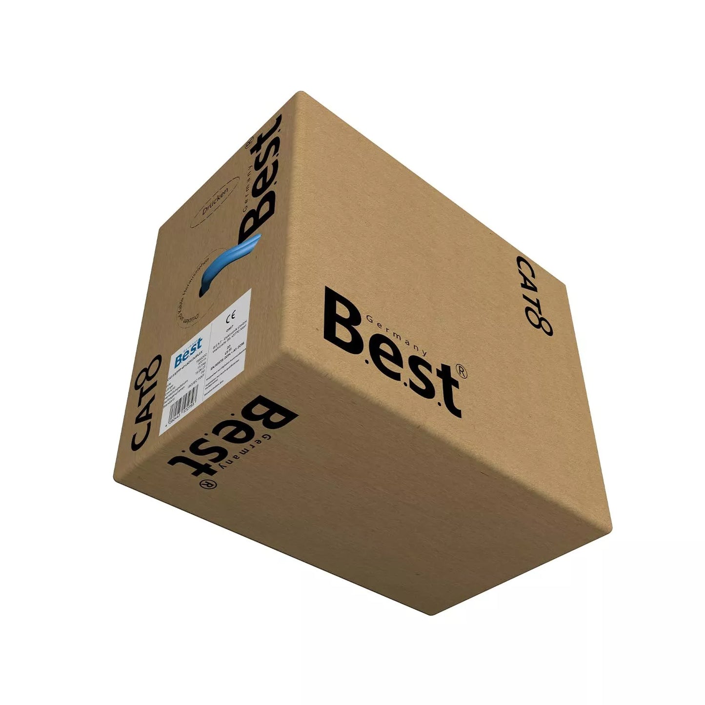 100m Germany B.e.s.t. CAT 8 Duplex Netzwerkkabel Verlegekabel 40 Gbit/s CAT8 Datenkabel CAT8.1 LAN