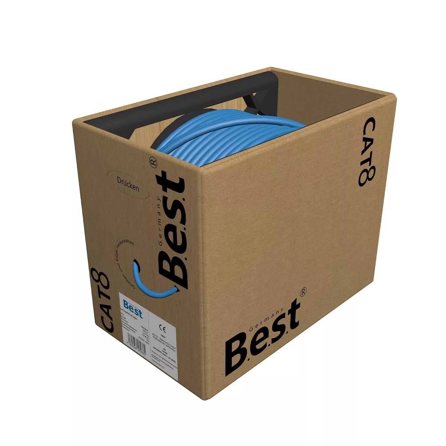 200m CAT 8 Netzwerkkabel Verlege Kabel 40 Gbit/s CAT8 Verkabelung Netzwerk Datenkabel CAT8.1 LAN Germany B.e.s.t