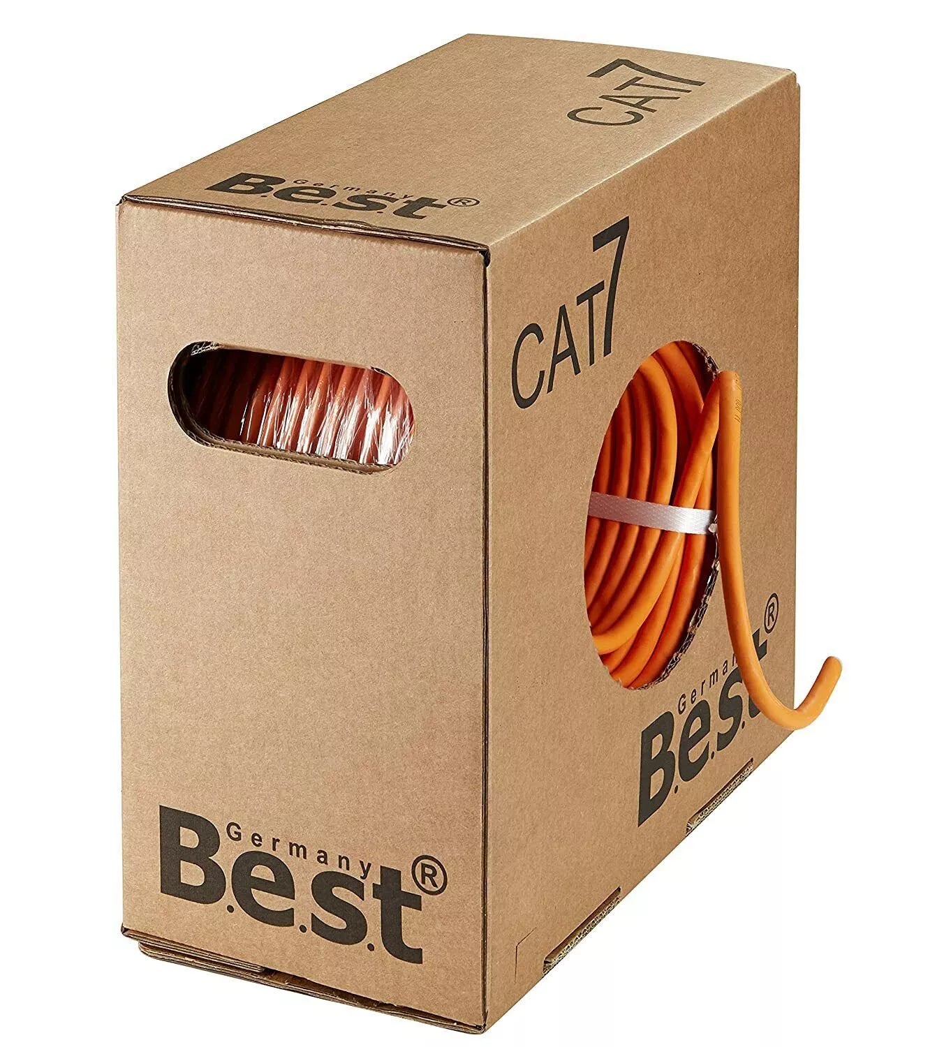 50m Germany B.e.s.t CAT 7 Verlegekabel Duplex Best Gigabit Netzwerkkabel Kupfer LAN 1000Mhz S/FTP Kat 7