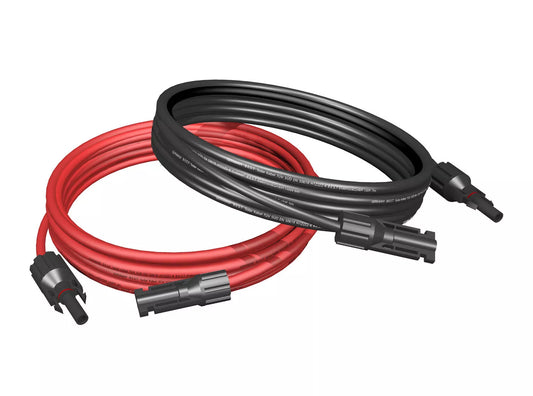 Solarkabel Verlängerungskabel 2x4mm² mit Solarsteckern – Rot & Schwarz